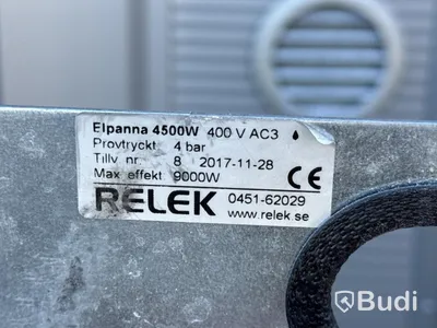 Elpanna för golvvärme | 4,5 kW