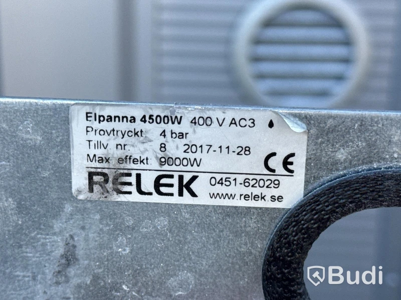 Elpanna för golvvärme | 4,5 kW