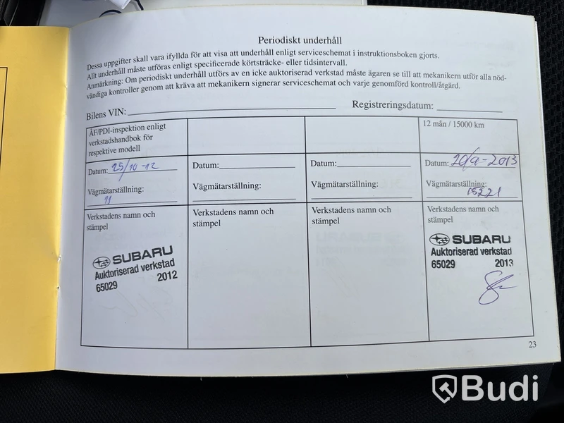 Personbil SUBARU, G4 SUBARU XV -2012 Reparationsobjekt