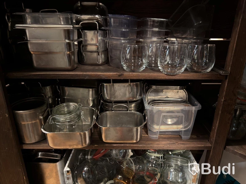 Kantiner, glas & förbrukningsmaterial.