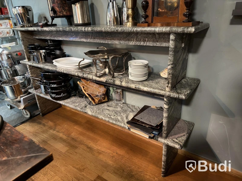 3 marble benches