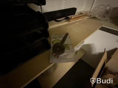 Glassware, cutlery, desk, etc.