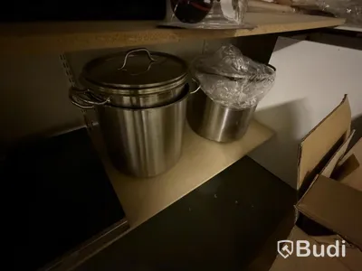 Glassware, cutlery, desk, etc.