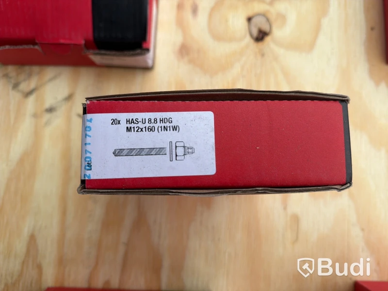 Hilti M12-ankare, HAS‑U 8.8 HDG gängstänger, HVU2 kapslar