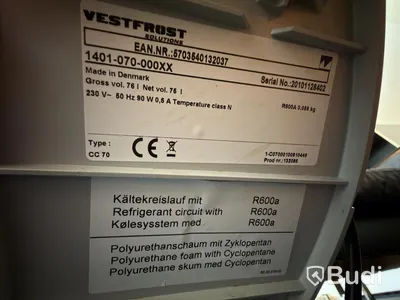 Vestfrost CC70 Fridge, Red Bull