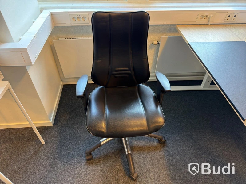 3 desks with chairs