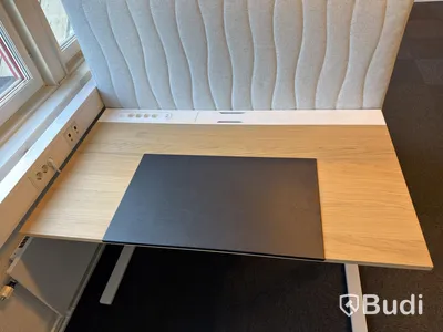 3 desks with chairs