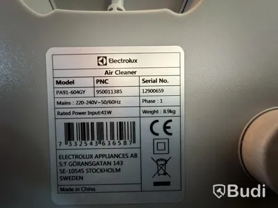 Electrolux air purifier PA91-604GY, grey