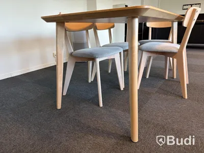 IKEA LISABO dining table, 6 chairs
