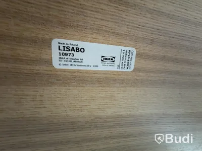 IKEA LISABO dining table, 6 chairs