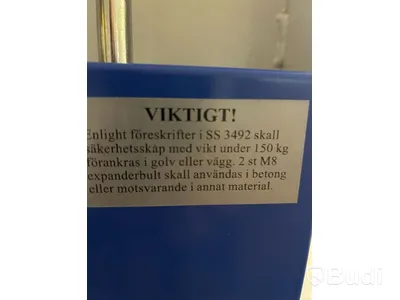 Säkerhetsskåp Rosengrens RS 176