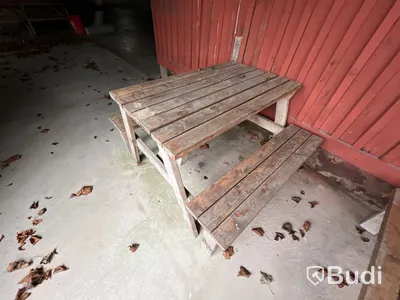 2 st picknickbord i trä – robusta
