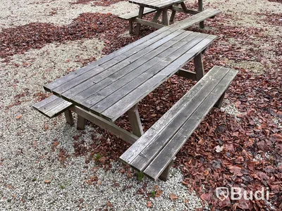 3 st stora träbord – från dansloge