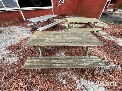 3 st stora träbord – från dansloge