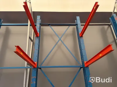 4 sektioner Grenställ, blå & orange