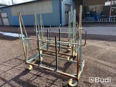 3 st. Materialvagnar på hjul