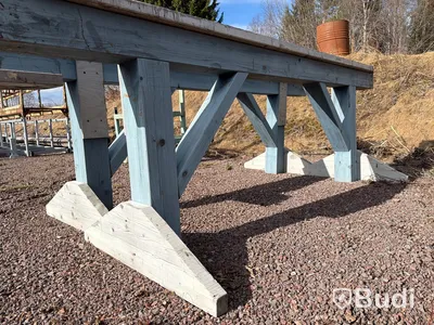 Sågbockar / arbetsbockar i trä – kraftiga