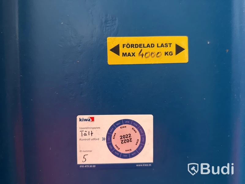 4 sektioner Grenställ, blå & orange