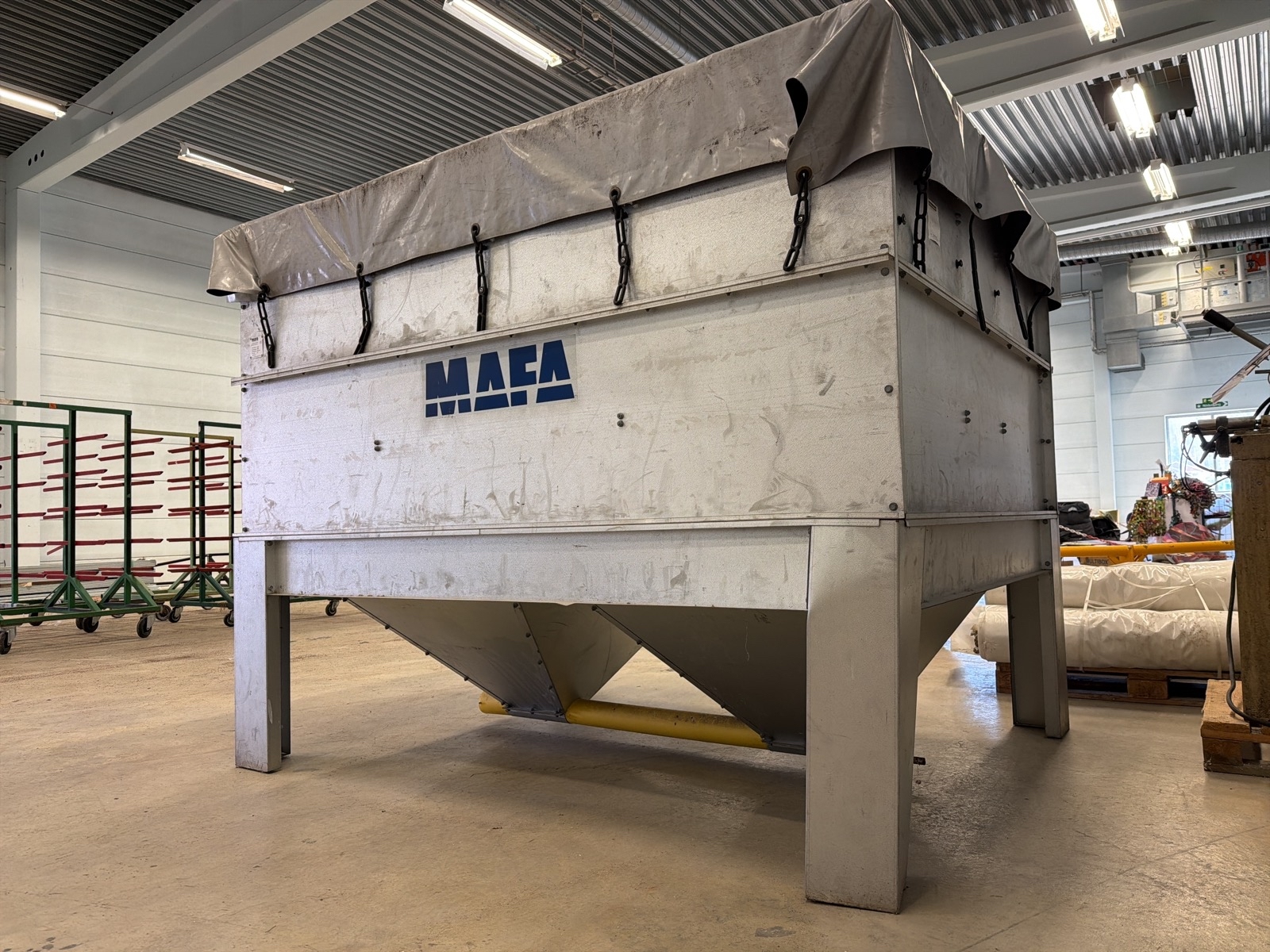 MAFA pelletsförråd med omrörare & matarskruv – komplett