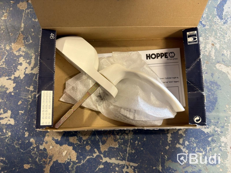 37 st. kartonger fönsterhandtag – Hoppe – blandade modeller
