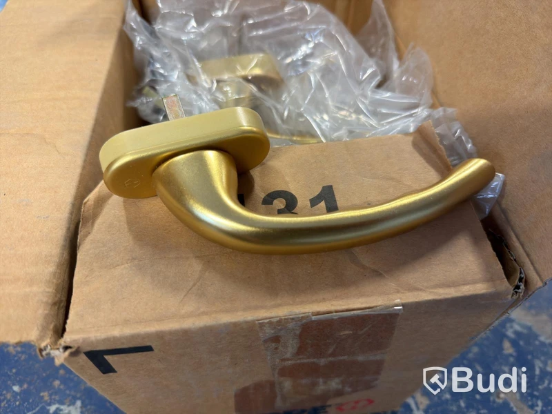 18 st fönsterhandtag – Hoppe – mässing/guld