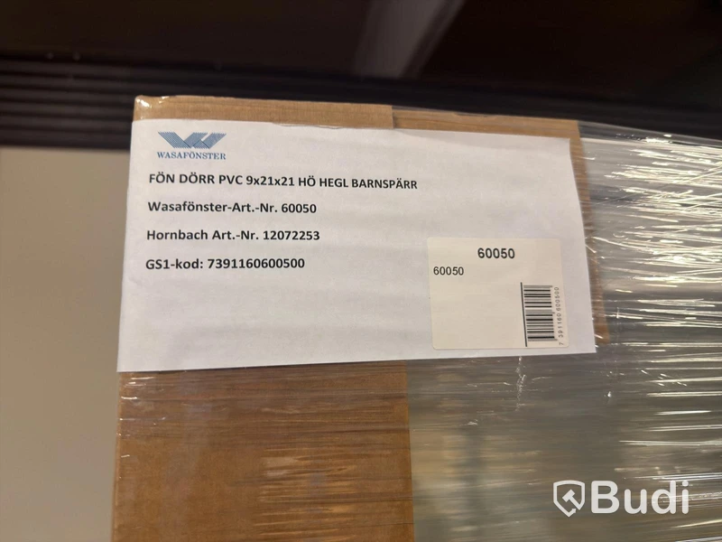 3 st. Fönsterdörr PVC 9x21 – Wasafönster