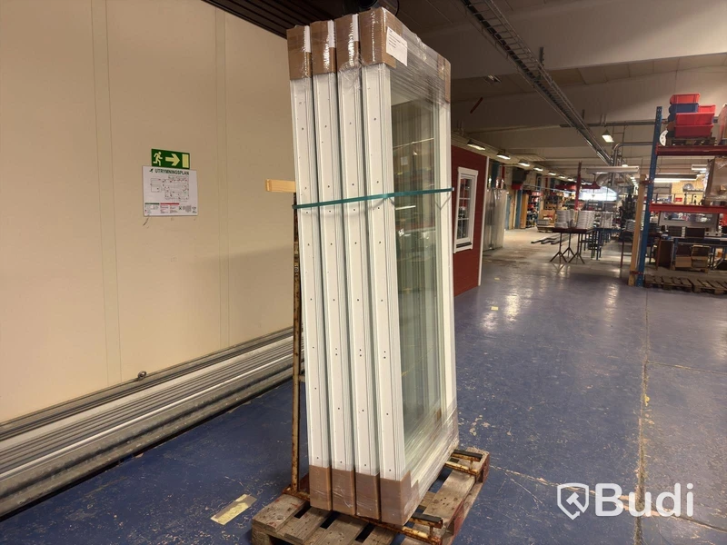 4 st Wasafönster – Fönsterdörr PVC 9x21 – Vänster