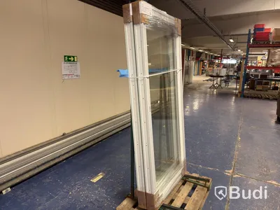 2 st Wasafönster – Fönsterdörr PVC 10x21 – Höger