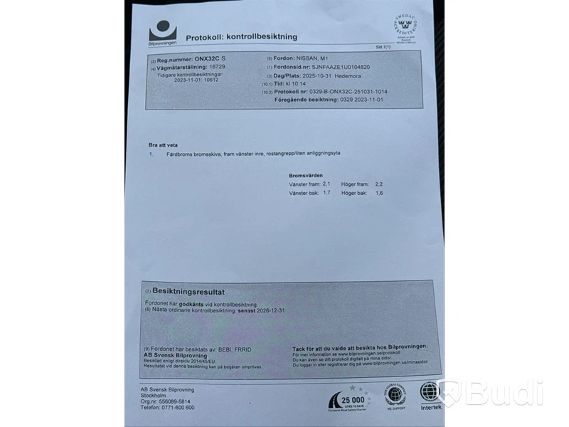 Elbil Nissan Leaf | 1684 mil | 150 hk | 40 kWh | 2020