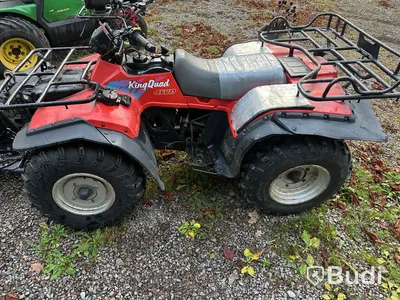 ATV Suzuki KingQuad 4WD, röd, snöplog