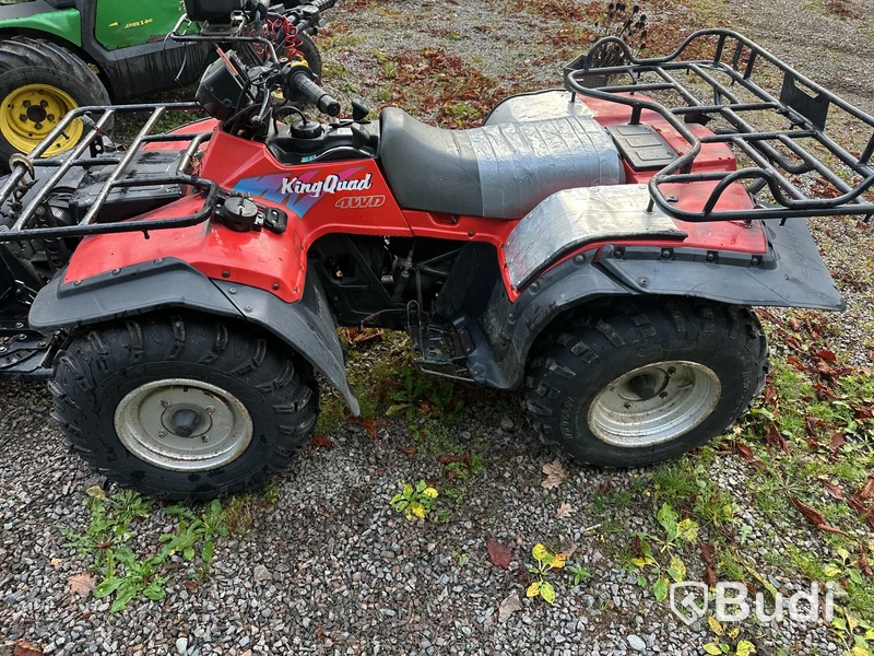 ATV Suzuki KingQuad 4WD, röd, snöplog