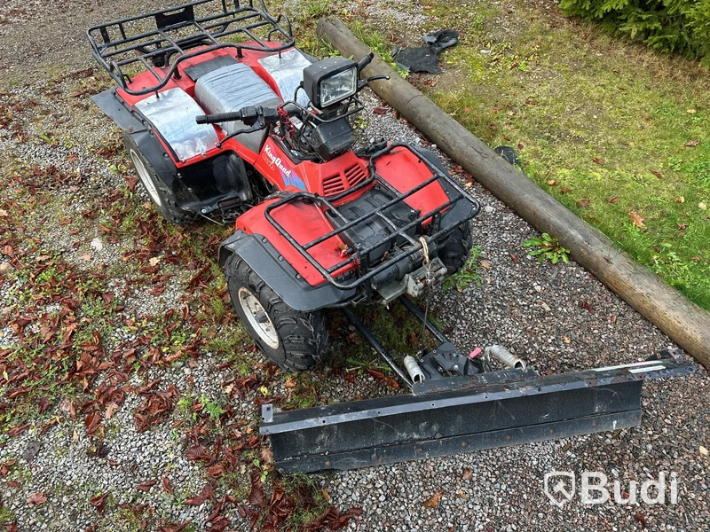 ATV Suzuki KingQuad 4WD, röd, snöplog
