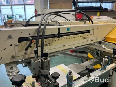 Automatisk screentryckmaskin TAS FC 2126 432 och oljefri skruvkompressor Atlas Copco SF11 FF (2005)
