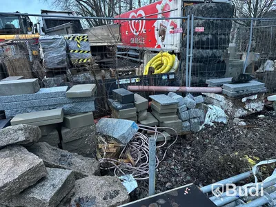 Granitsten och bladad sten olika sorter