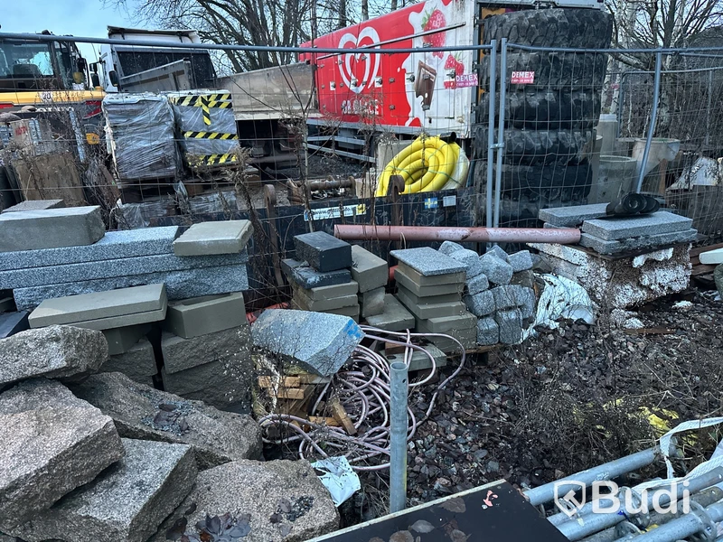 Granitsten och bladad sten olika sorter
