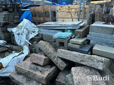 Granitsten och bladad sten olika sorter
