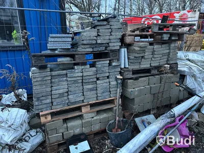 Granitsten och bladad sten olika sorter