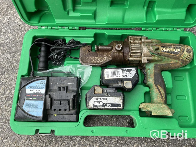 Armeringsklipp Hitachi Bendof 18 volt med laddare