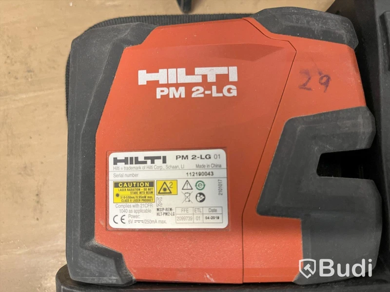 Korslaser, Hilti, Dewalt, laddare Hilti