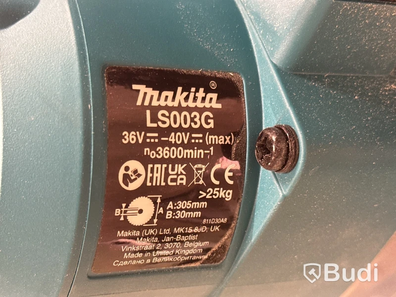 Kap- & gersåg Makita LS003G med batteri & laddare