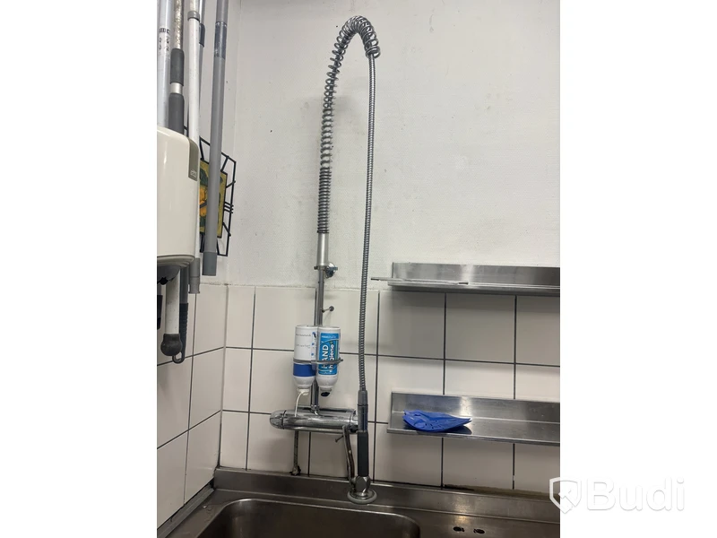 Diskbänk rostfri med diskblandare / dusch.