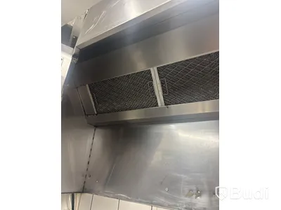 Fläktkåpa rostfri med filter.