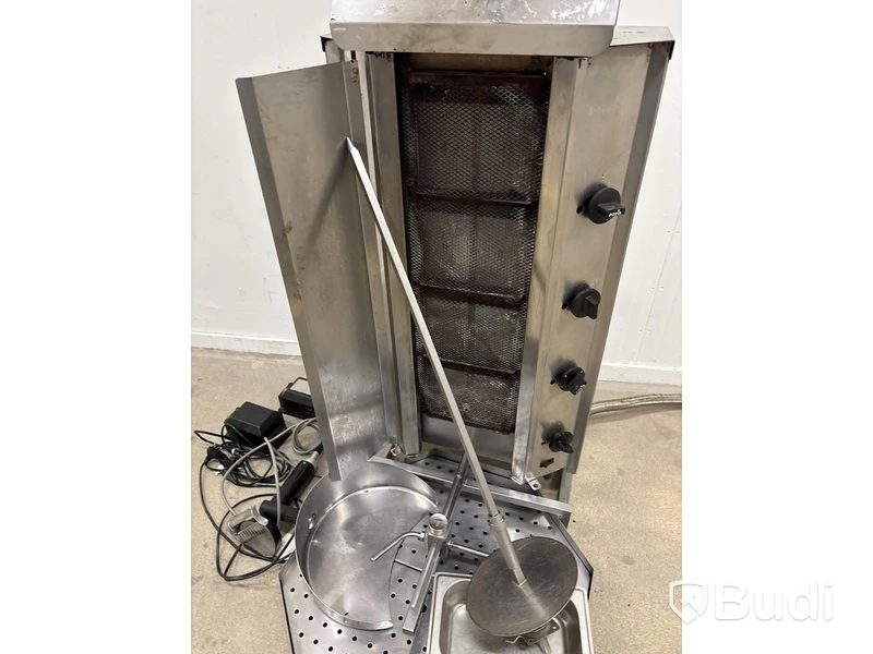 Kebabgrill Potis RS-GD4-S inkl. kebab kniv, gas och elektrisk