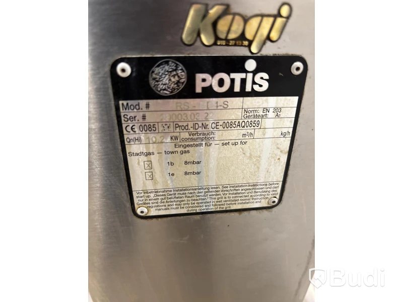 Potis RS-GD4- kebab grill, gas and electric