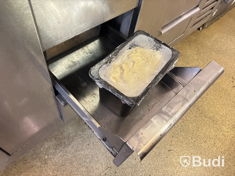Rostfri kylbänk med kylränna