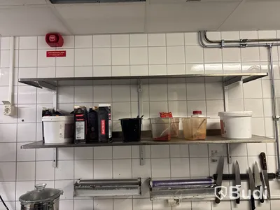 7 st. Rostfria vägghyllor