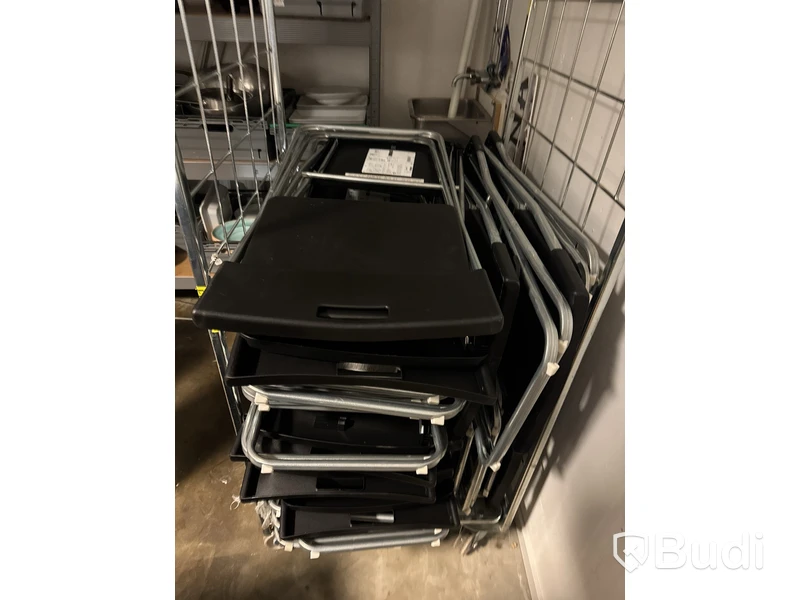 Parti klaffstolar inkl. vagn