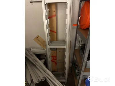 Hyllsystem inkl. vagn rostfri