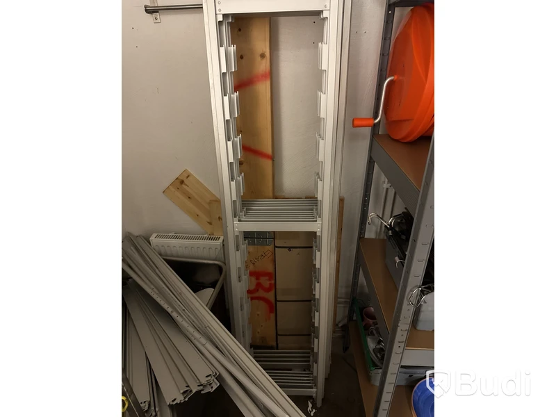 Hyllsystem inkl. vagn rostfri