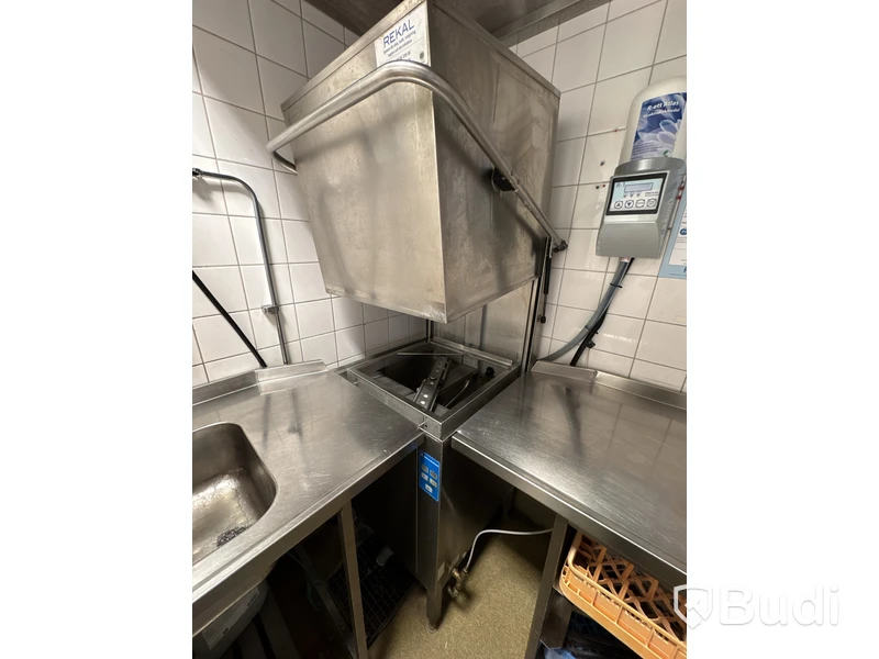 Diskmaskin inkl. 2 st. diskbänkar rostfri